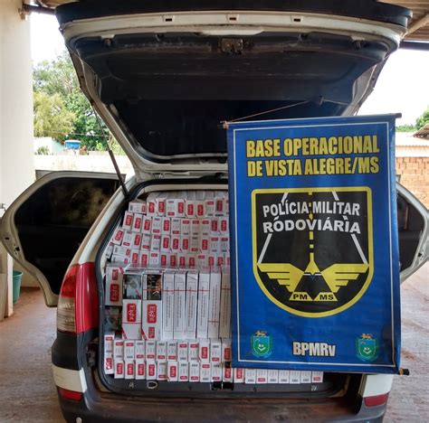 Polícia Militar Rodoviária aprende produtos de contrabando e descaminho