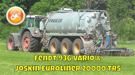 Slurry 2021 Fendt 936 Vario Joskin Euroliner 20000 TRS Slurry