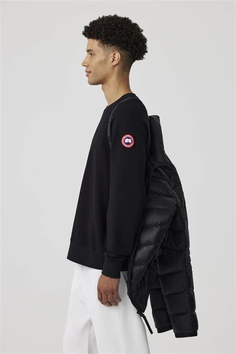 Men S Crofton Down Jacket Black Label Canada Goose Za