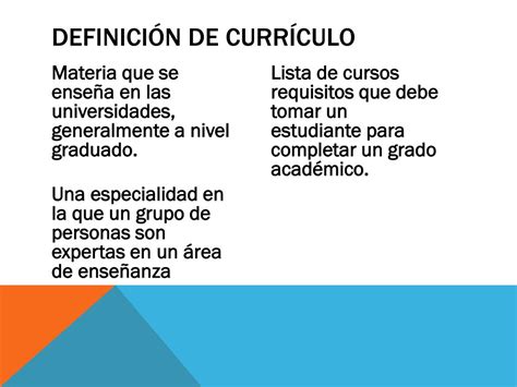 PPT ASPECTOS TEÓRICOS DEL CURRÍCULO PowerPoint Presentation free