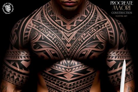 Procreate Polynesian Maori Tattoo Design Kit Etsy Australia