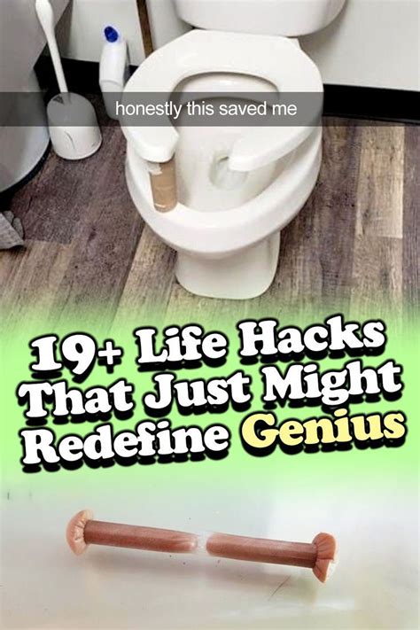 A Toilet With The Words Life Hacks That Just Might Redefine Genius