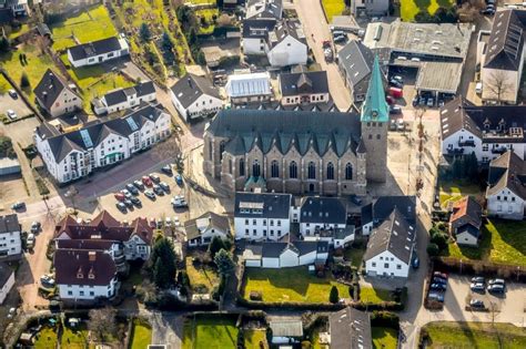 Luftbild Hattingen Kirchengeb Ude Der St Mauritius Kirche In