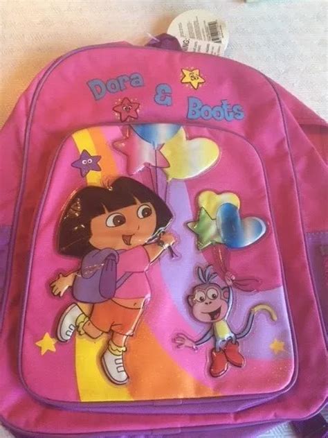 Nick Jr Dora The Explorer And Boots Large Backpack 16 Bag £1334 Picclick Uk