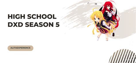 High School Dxd Temporada 5 Fecha De Lanzamiento Elenco Trama Y