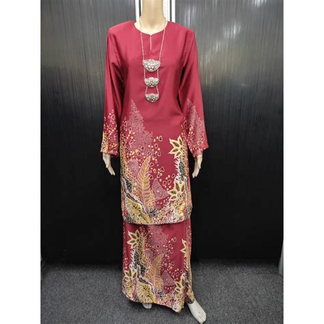 Baju Kurung Pahang Batik Callista KB23032 Seta Pura Silk BBSjb