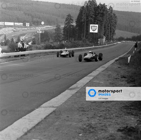 Lorenzo Bandini Ferrari Leads Jim Clark Lotus Climax