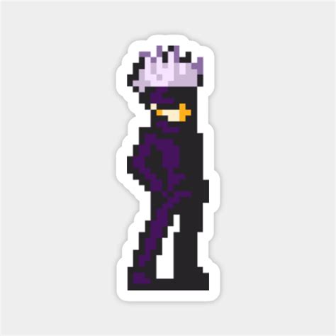 Pixel Art Gojo Satoru Jujutsu Kaisen Jujutsu Kaisen Magnet