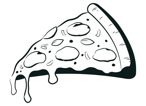Silhouette Pizza Slice Fast Food Pizzeria 27565562 Vector Art At Vecteezy