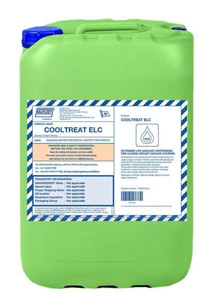 COOLTREAT ELC ANTI FREEZE 25 LTR Ålesund Supply AS