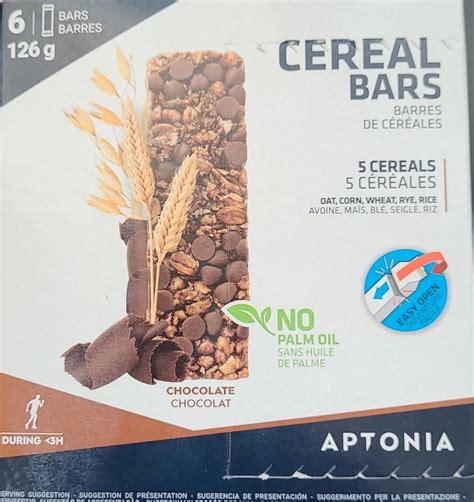 Cereal Bars 5 cereals Chocolate Aptonia kalorie kJ i wartości