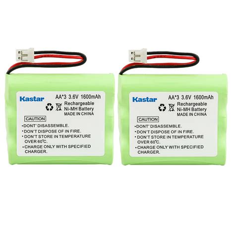 Kastar 2 Pack Ni MH Battery 3 6V 1600mAh Replacement For Flagpole Solar