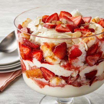 Strawberries And Cream Trifle Recipe Milk Recipes Trifle Recipe