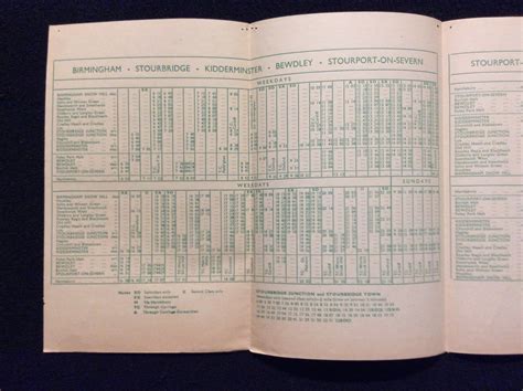 Original British Railways Timetable Leaflet 1965 Birmingham Etsy