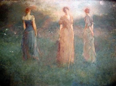 Thomas Dewing In The Garden 1894 At Smithsonian American Art Museum