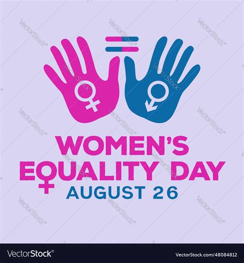 Womens Equality Day Design 26th Of August Vector Image