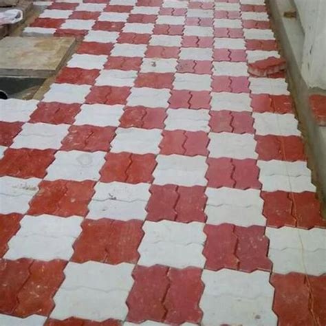 Acc Red Interlocking Paver Block Thickness Mm Mm Shape Zigzag At