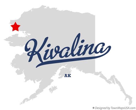 Map of Kivalina, AK, Alaska