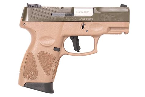 Taurus G C Mm Compact Pistol With Tan Frame And Green Slide