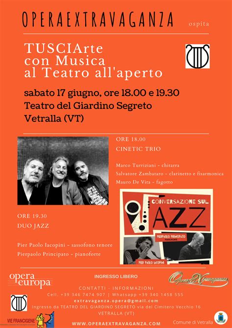 Cinetic Trio Al Giardino Segreto Opera Extravaganza