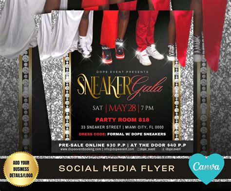 Sneaker Ball Invitation Template Free