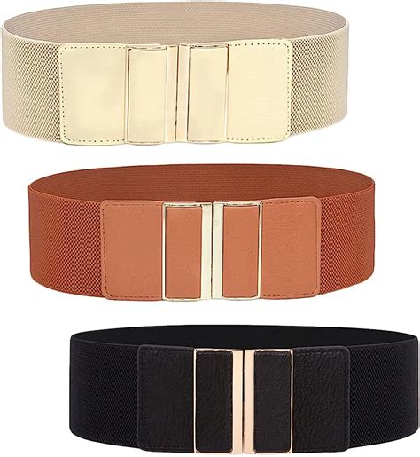 Hazrcvr Ceinture Femme Taille Haute Pi Ces Ceintures Extensible