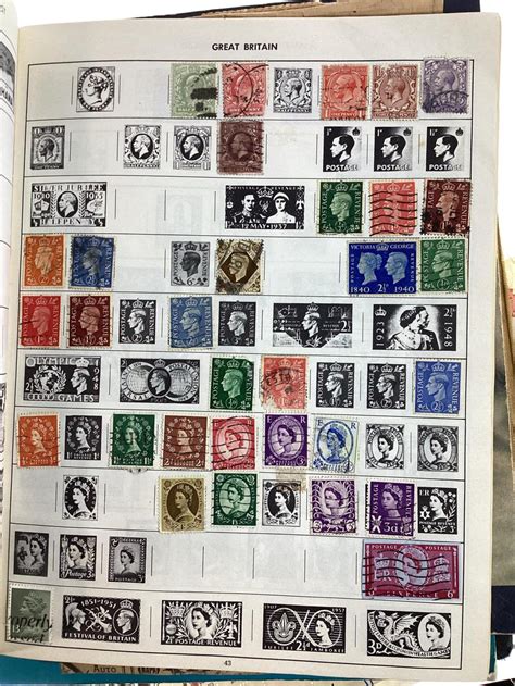 Lot Vintage Worldwide Canceled Stamp Collection