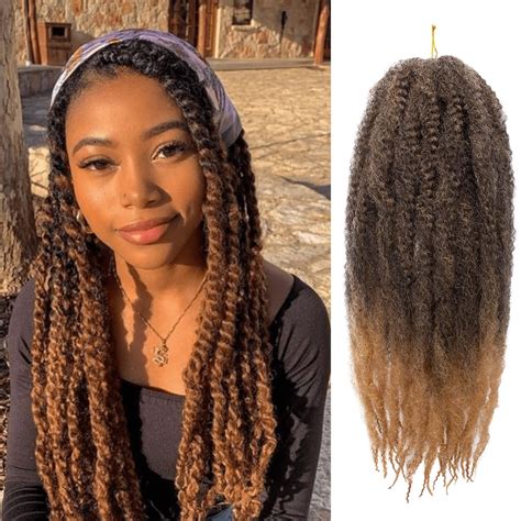 Buy Zrq Packs Inch Marley Hair Braiding Twists Hair Ombre Afro