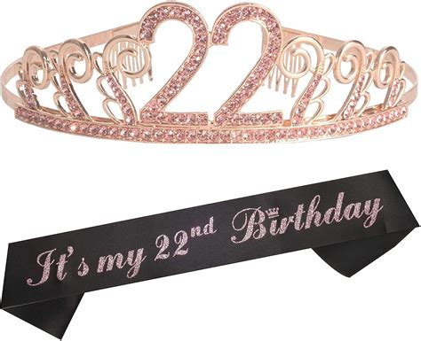 Nd Birthday Gifts For Woman Nd Birthday Tiara And Sash Pink