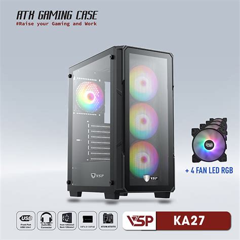 Case Gaming VSPTECH KA290 WhiteCase Gaming VSPTECH KA300 Black