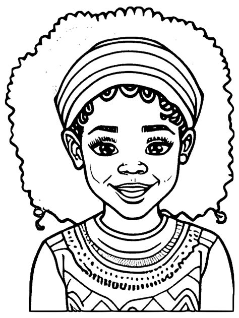 African American Coloring Page · Creative Fabrica