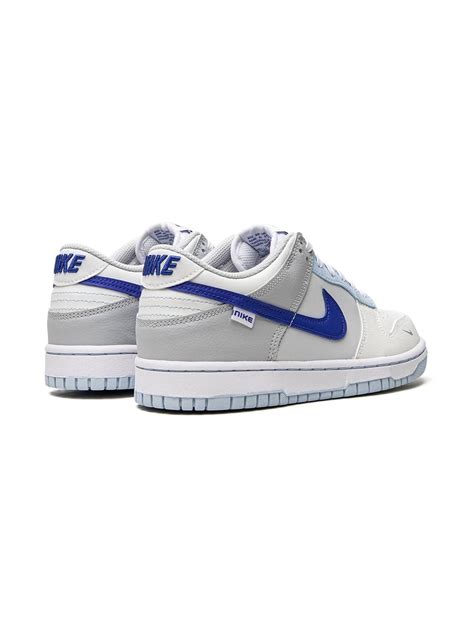 Nike Kids Dunk Low Ivory Hyper Royal Gs Sneakers Neutrals Farfetch