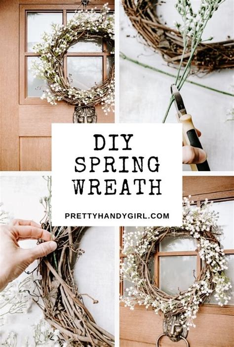 DIY Floral Spring Wreath for Your Front Door - Pretty Handy Girl