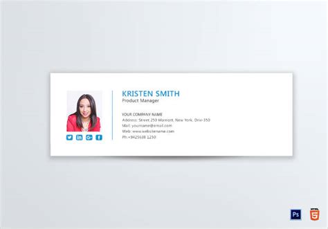 Product Manager Email Signature Examples Photoshop Html How To Be