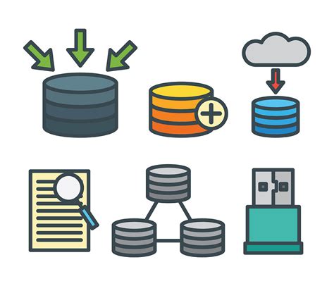 Iconos De Vector De Base De Datos 171831 Vector En Vecteezy