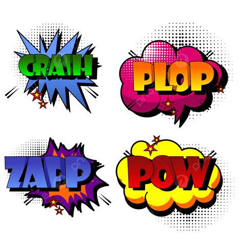 Comic Speech Bubble Clipart Hd Png Set Of Text Collection Comic Speech