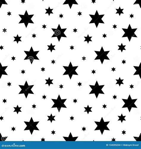 Vector Seamless Stars Pattern Star Background Based On Random Elements