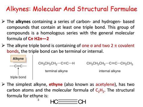 Alkyne Formula