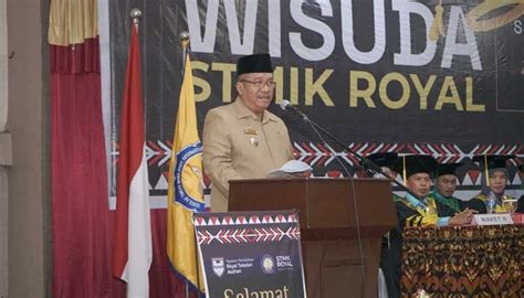 Ini Pesan Wakil Bupati Asahan Dalam Wisuda Sarjana Angkatan Stmik