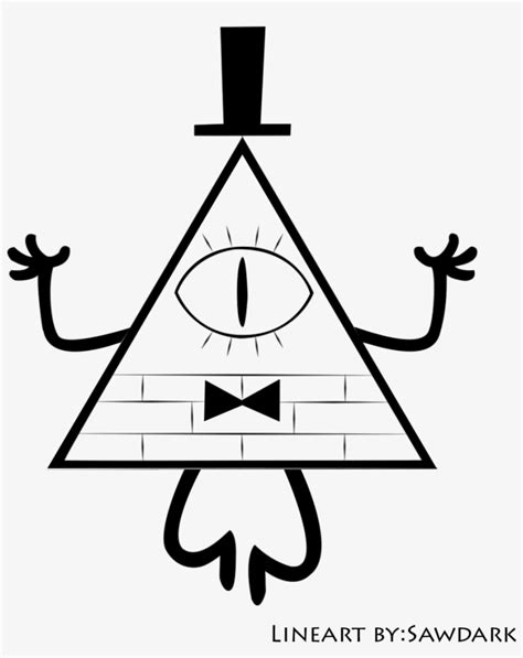 Bill Cipher By Sawdark On Deviantart Gravity Falls Bill Cipher PNG