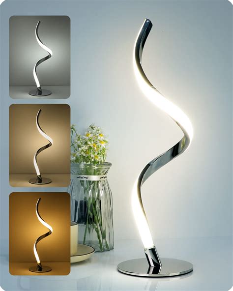 Buy Yarra Decor Modern Spiral Bedside Lamp 3 Colors Touch Control Led Table Lamp Stepless