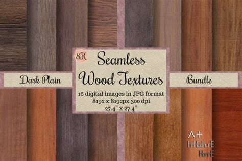 16 Seamless Dark Plain Wood Textures 8K Graphic by Arthitecture Home ...