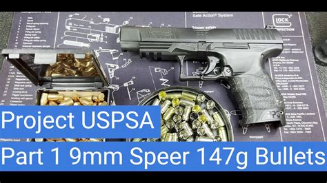 Reloading 9mm Project USPSA Part 1 147g Speer Bullets Titegroup