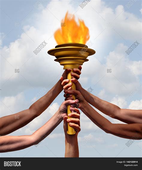 People Holding Torch Image And Photo Free Trial Bigstock