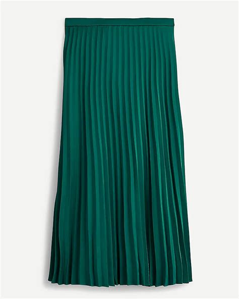 Jcrew Pleated Midi Skirt For Women