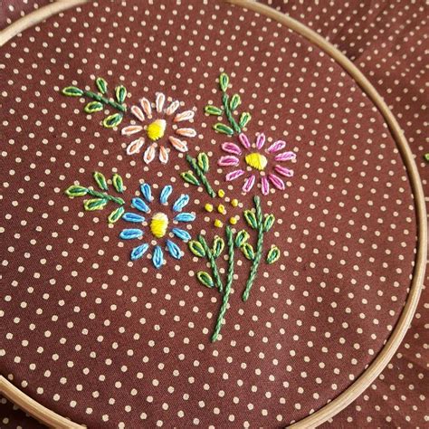 Ponto Margarida Bordadosmarinamendonca Bordados Cores Embroidery