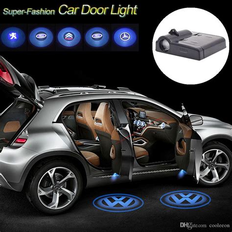 Kit Projetor De Porta Automotiva Logo De Varias Marcas De Carro Luz Led