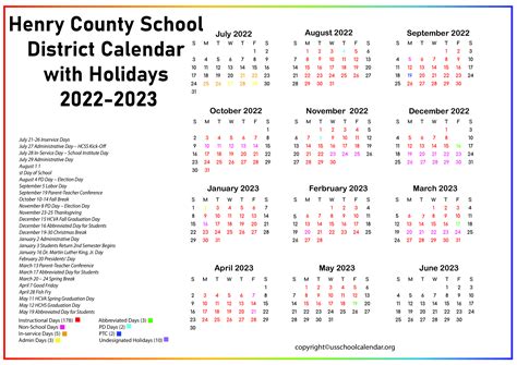 Henry County Schools Calendar 2024 - Caril Cortney