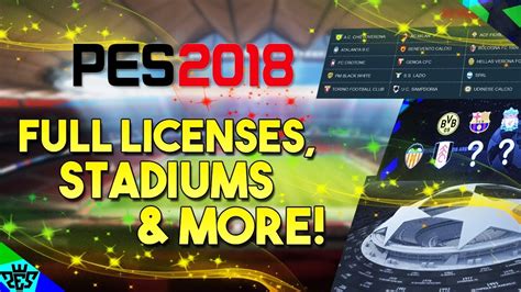 Ttb Pes Full Licenses Stadium List Demo Teams More Youtube