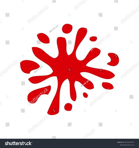 Blood Splatter Icon Illustrations Suitable Depicting Stock Vector (Royalty Free) 2251817411 ...